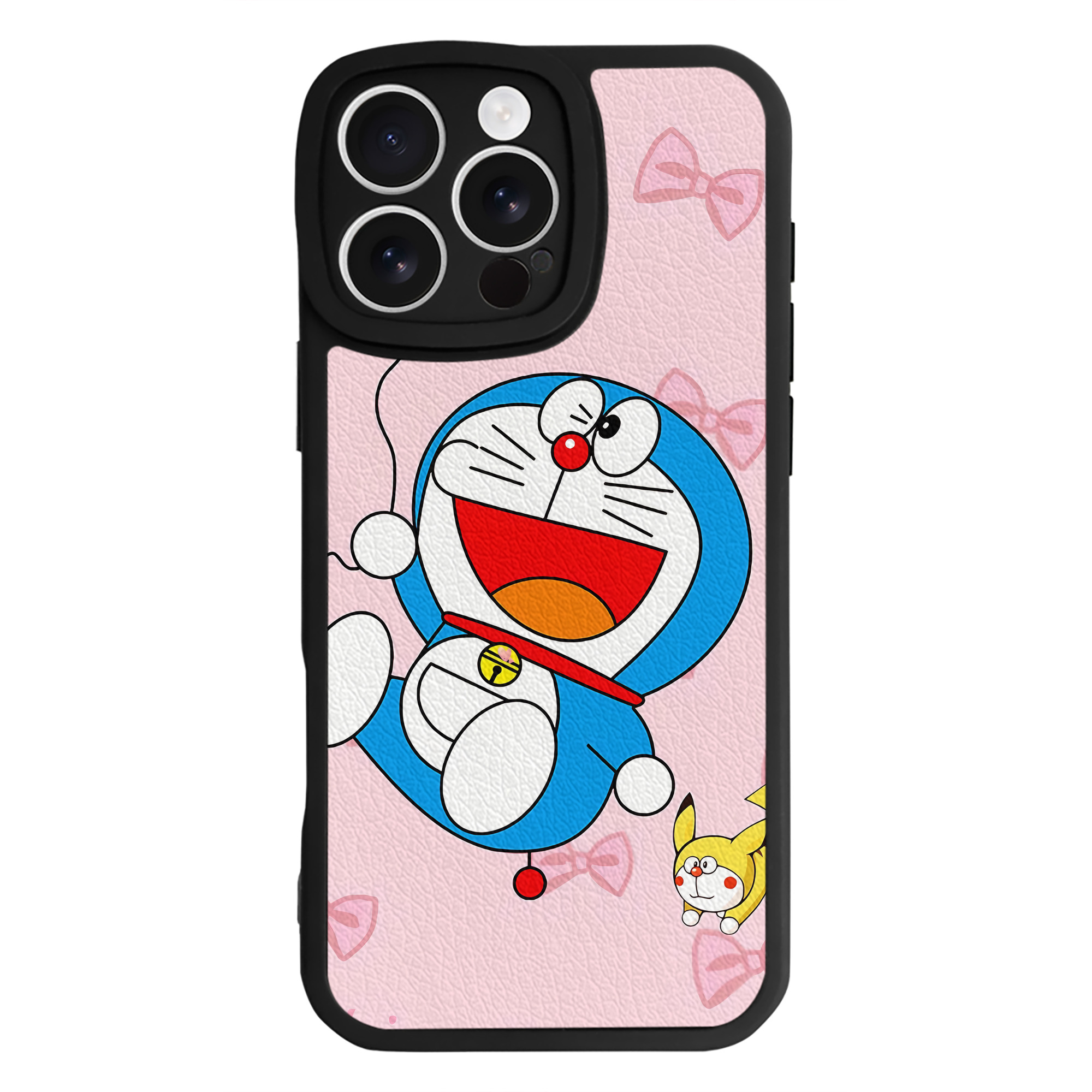 （画像用） ドラえもん Doraemon 【iPhone 16シリーズ対応】シリコンスマホケース（レザー調） 材質：シリコン